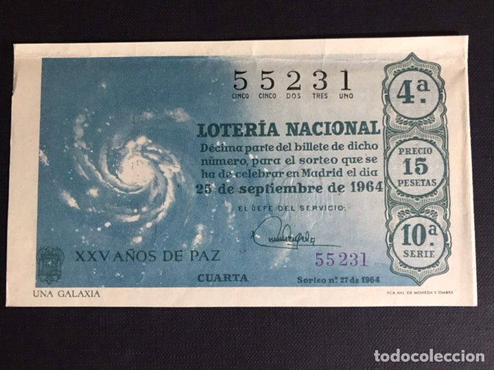 Loterie Nationale: Loteria A&ntilde;o 1964 sorteo 27