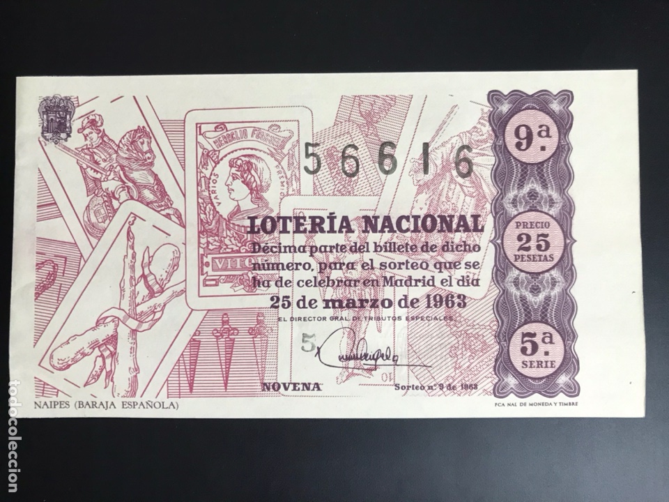 Loterie Nationale: Loteria A&ntilde;o 1963 sorteo 9