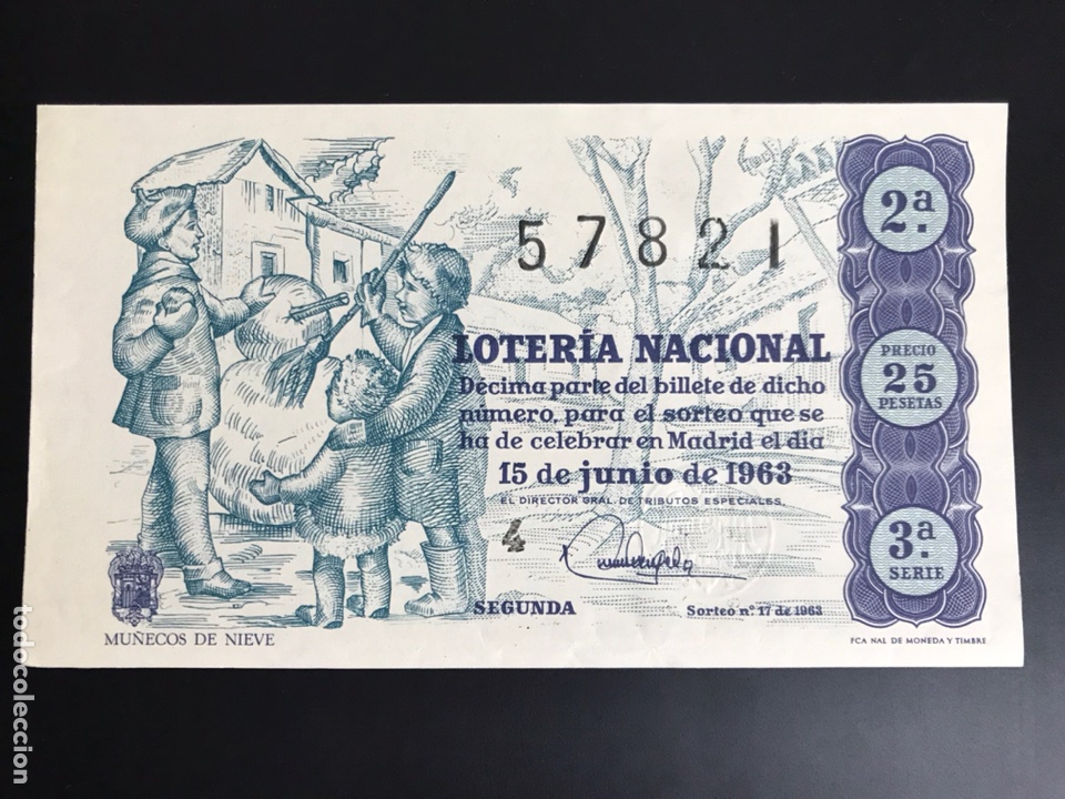 National Spanish Lottery: Loteria A&ntilde;o 1963 sorteo 17