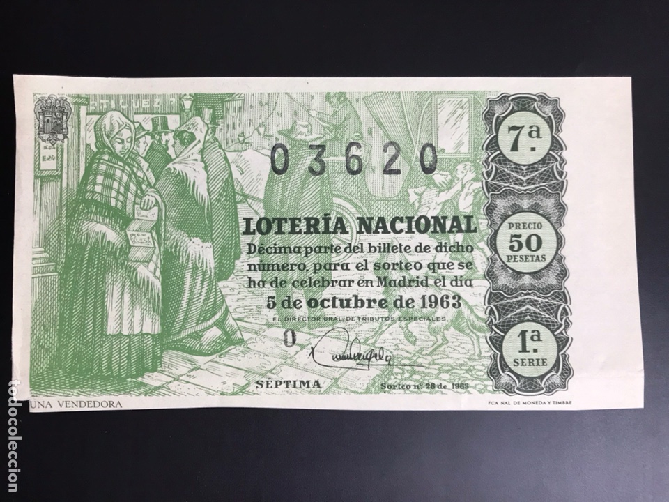 National Spanish Lottery: Loteria A&ntilde;o 1963 sorteo 28