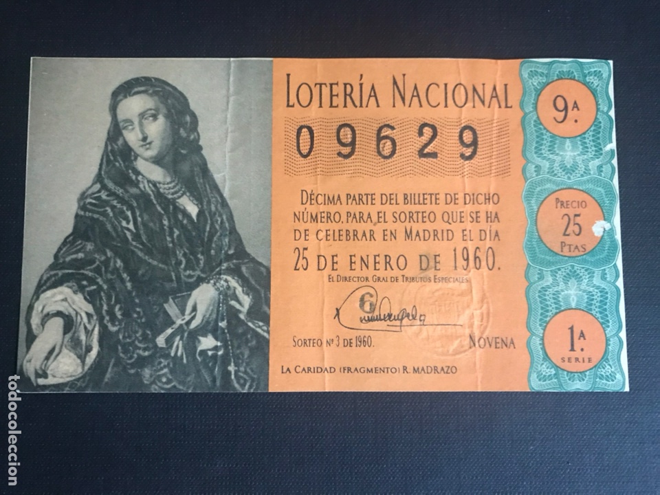 National Spanish Lottery: Loteria A&ntilde;o 1960 sorteo 3