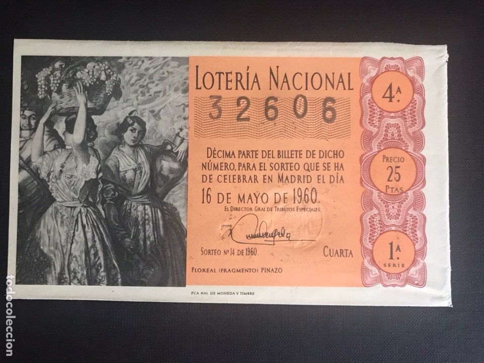 National Spanish Lottery: Loteria A&ntilde;o 1960 sorteo 14