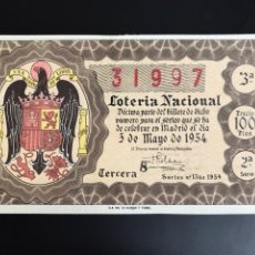 Lotería Nacional: LOTERIA AÑO 1954 SORTEO 13
