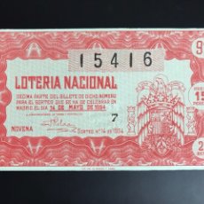 Lotería Nacional: LOTERIA AÑO 1954 SORTEO 14