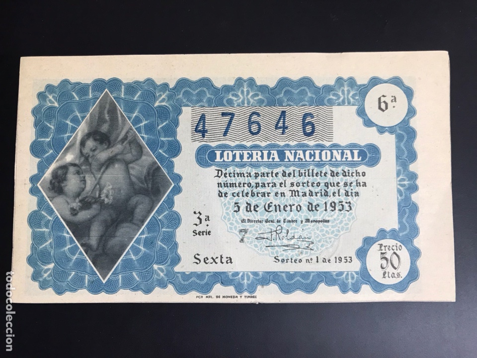 Loterie Nationale: Loteria A&ntilde;o 1953 sorteo 1