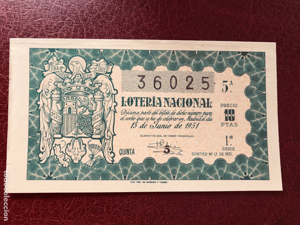 National Spanish Lottery: Loteria A&ntilde;o 1951 sorteo 17