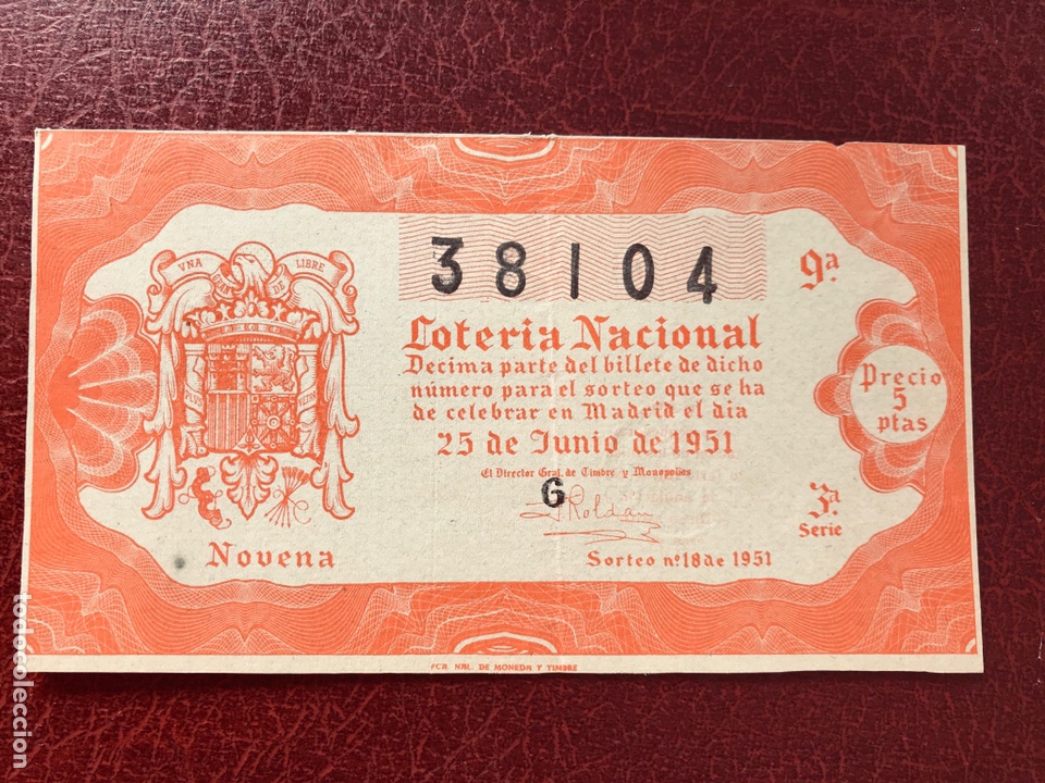 National Spanish Lottery: Loteria A&ntilde;o 1951 sorteo 18