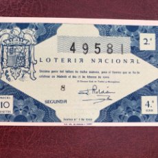 Lotería Nacional: LOTERIA AÑO 1949 SORTEO 5