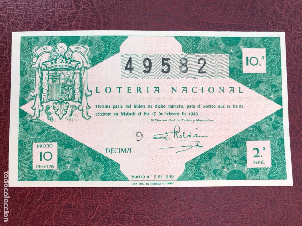 Loterie Nationale: Loteria A&ntilde;o 1949 sorteo 5