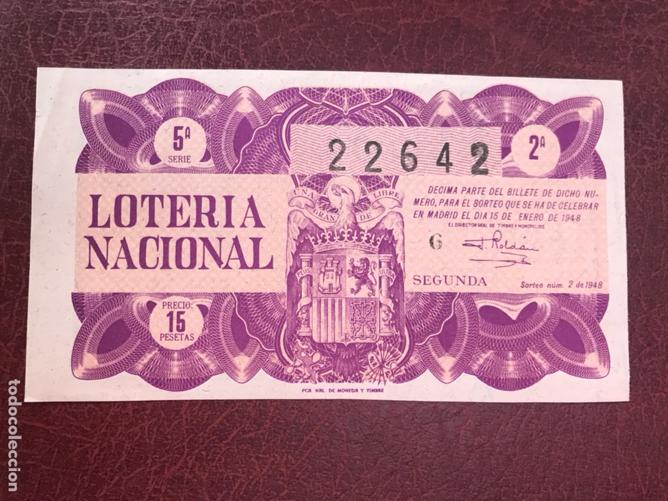 National Spanish Lottery: Loteria A&ntilde;o 1948 sorteo 2