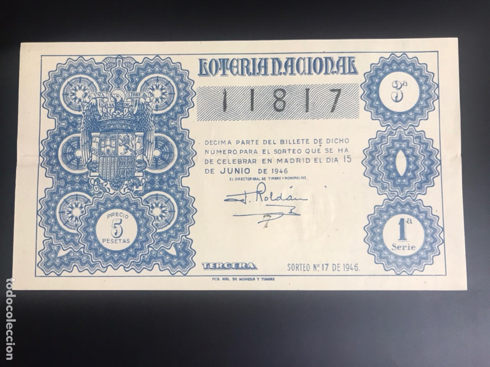 National Spanish Lottery: Loteria A&ntilde;o 1946 sorteo 17