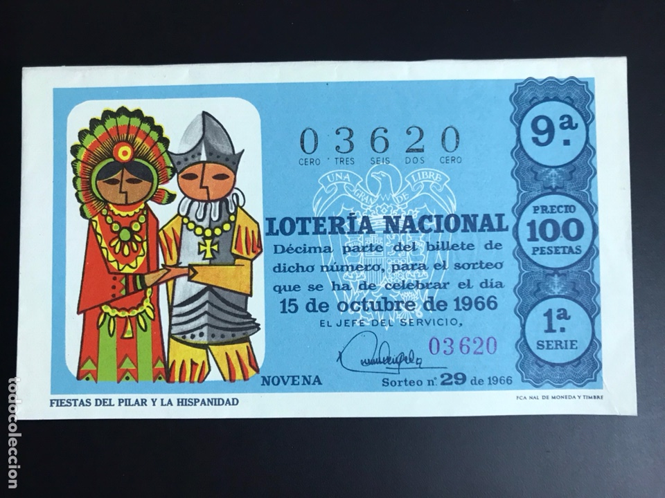 Loterie Nationale: Loteria A&ntilde;o 1966 sorteo 29