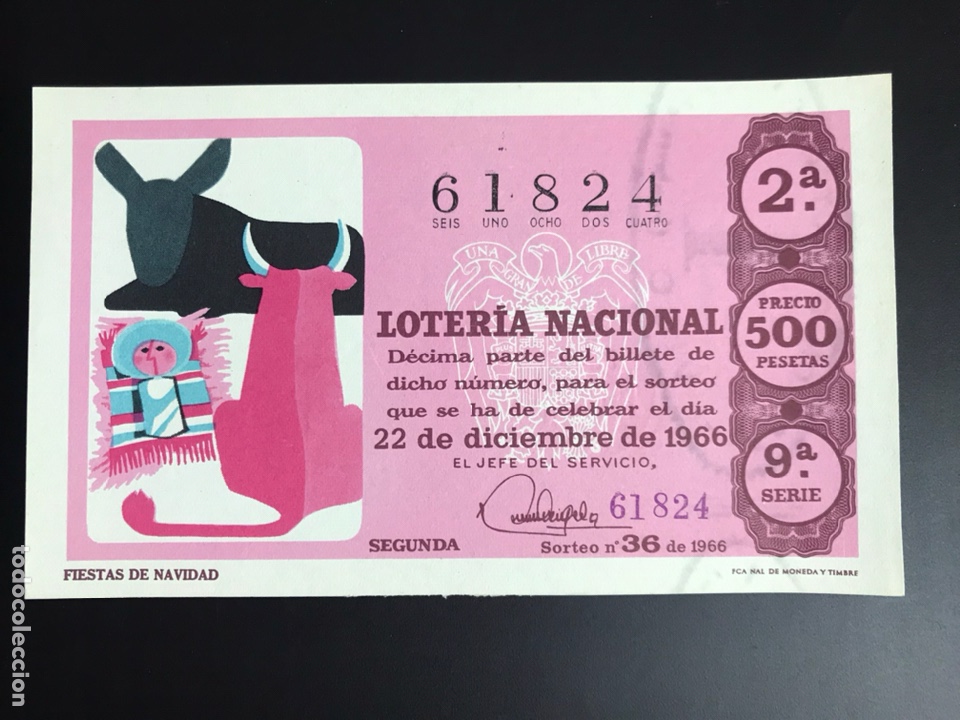 Loter&iacute;a nacional: Loteria A&ntilde;o 1966 sorteo 36 - Foto 1