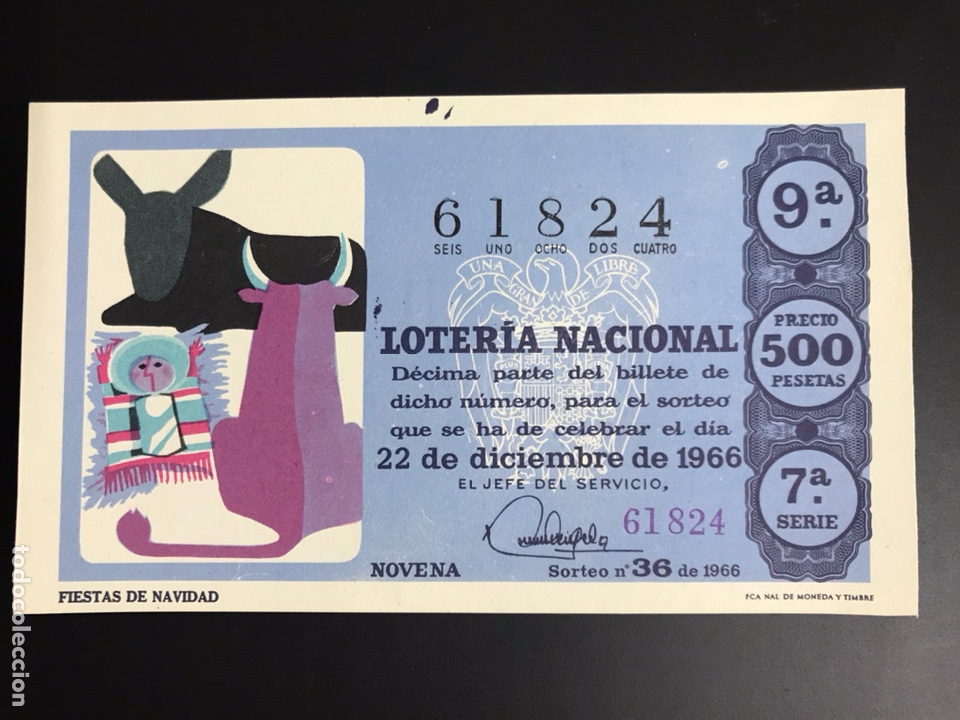 Loterie Nationale: Loteria A&ntilde;o 1966 sorteo 36