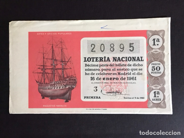 Nationale spanische Lotterie: Loteria A&ntilde;o 1961 sorteo 2