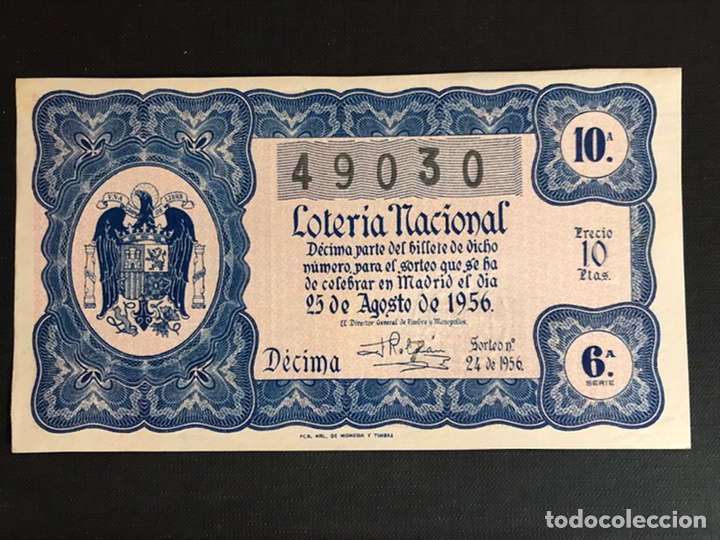 Loterie Nationale: Loteria A&ntilde;o 1956 sorteo 24