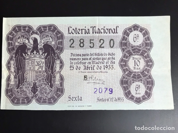Loterie Nationale: Loteria A&ntilde;o 1955 sorteo 12