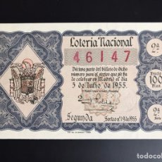 Lotería Nacional: LOTERIA AÑO 1955 SORTEO 19