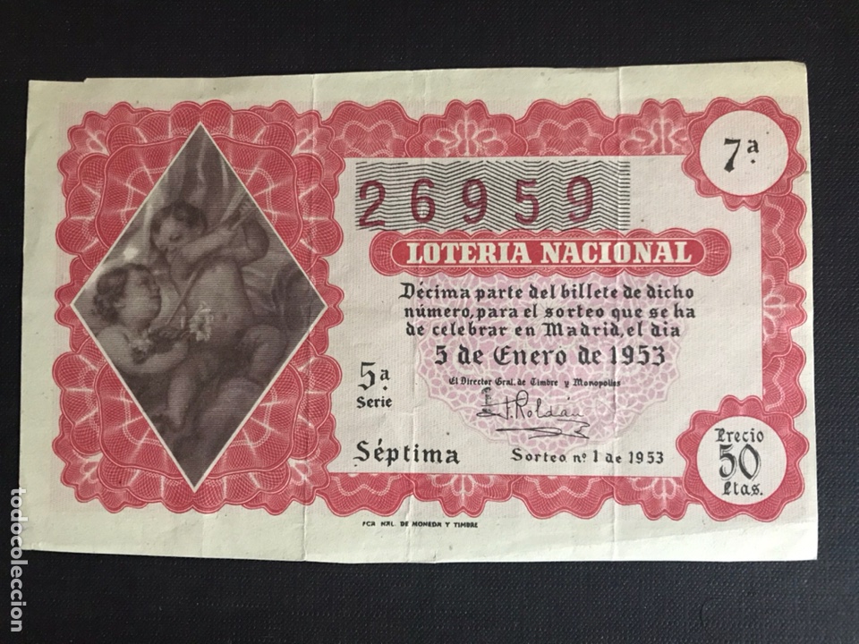 Lotteria Nationale Spagnola: Loteria A&ntilde;o 1953 sorteo 1
