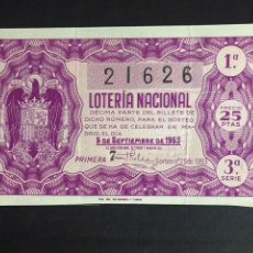 Lotería Nacional: LOTERIA AÑO 1953 SORTEO 25