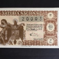 Lotería Nacional: LOTERIA AÑO 1952 SORTEO 36 NAVIDAD