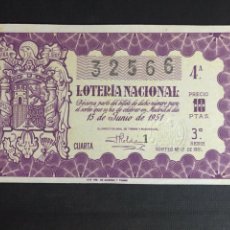 Lotería Nacional: LOTERIA AÑO 1951 SORTEO 17