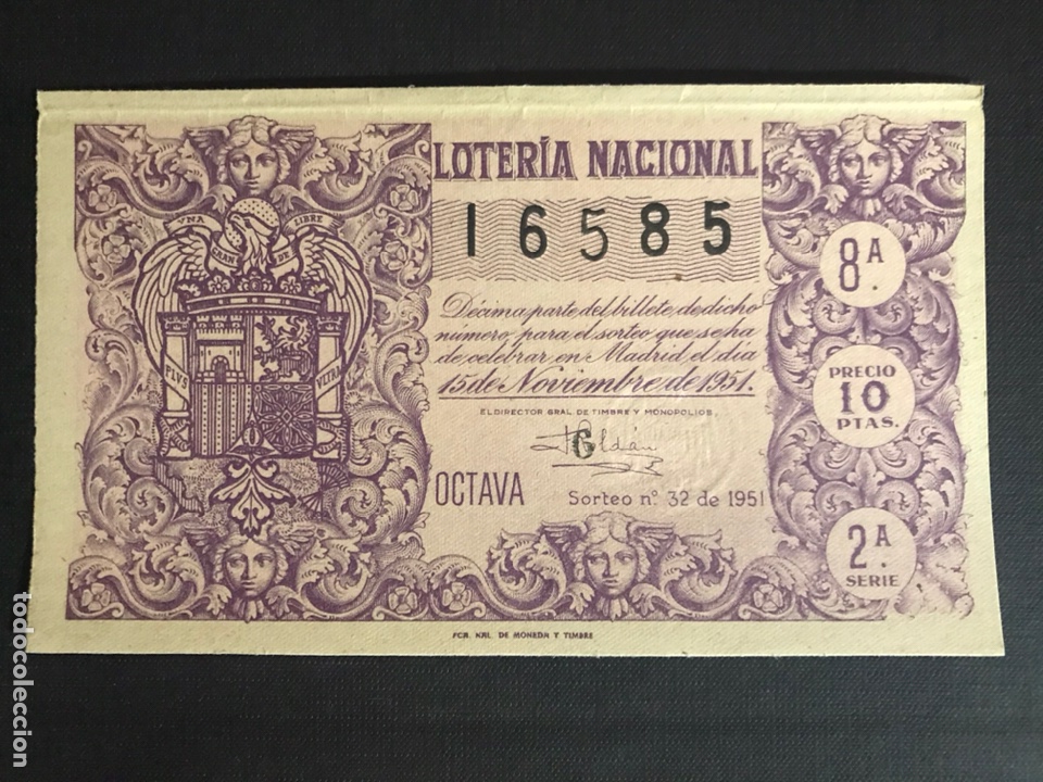 National Spanish Lottery: Loteria A&ntilde;o 1951 sorteo 32