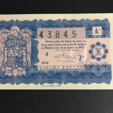 Lotería Nacional: LOTERIA AÑO 1950 SORTEO 2