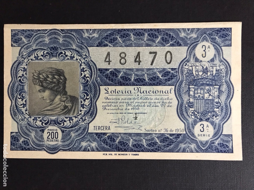 Loterie Nationale: Loteria A&ntilde;o 1950 sorteo 36 Navidad