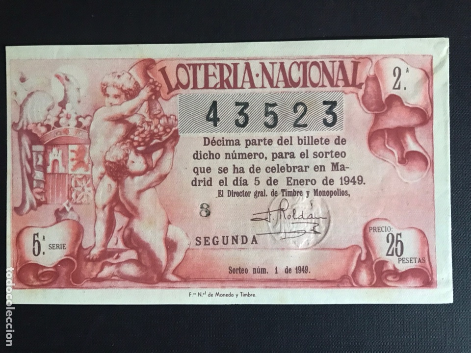 Loterie Nationale: Loteria A&ntilde;o 1949 sorteo 1