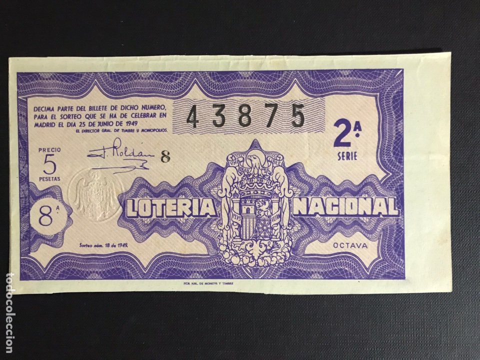 National Spanish Lottery: Loteria A&ntilde;o 1949 sorteo 18