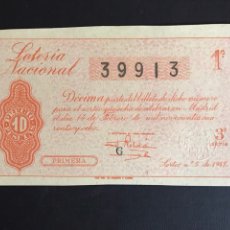 Lotería Nacional: LOTERIA AÑO 1948 SORTEO 5