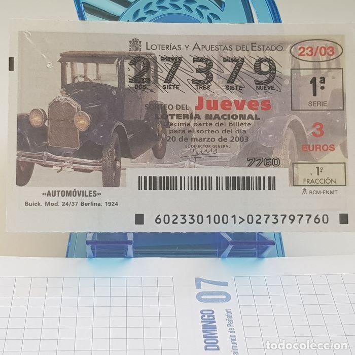 National Spanish Lottery: LOTER&Iacute;A NACIONAL, JUEVES, SORTEO 23/03, 20 MARZO 2003, AUTOM&Oacute;VILES, BUICK BERLINA, N&ordm; 27379