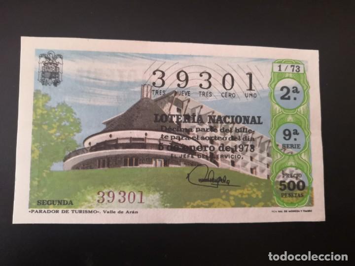 Nationale spanische Lotterie: Decimo loteria nacional n&ordm; 39301 sorteo 1 a&ntilde;o 1973