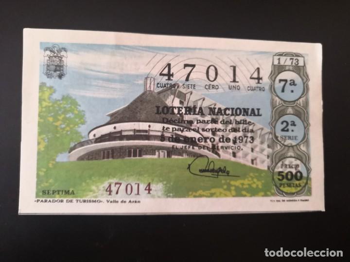 Nationale spanische Lotterie: Decimo loteria nacional n&ordm; 47014 sorteo 1 a&ntilde;o 1973