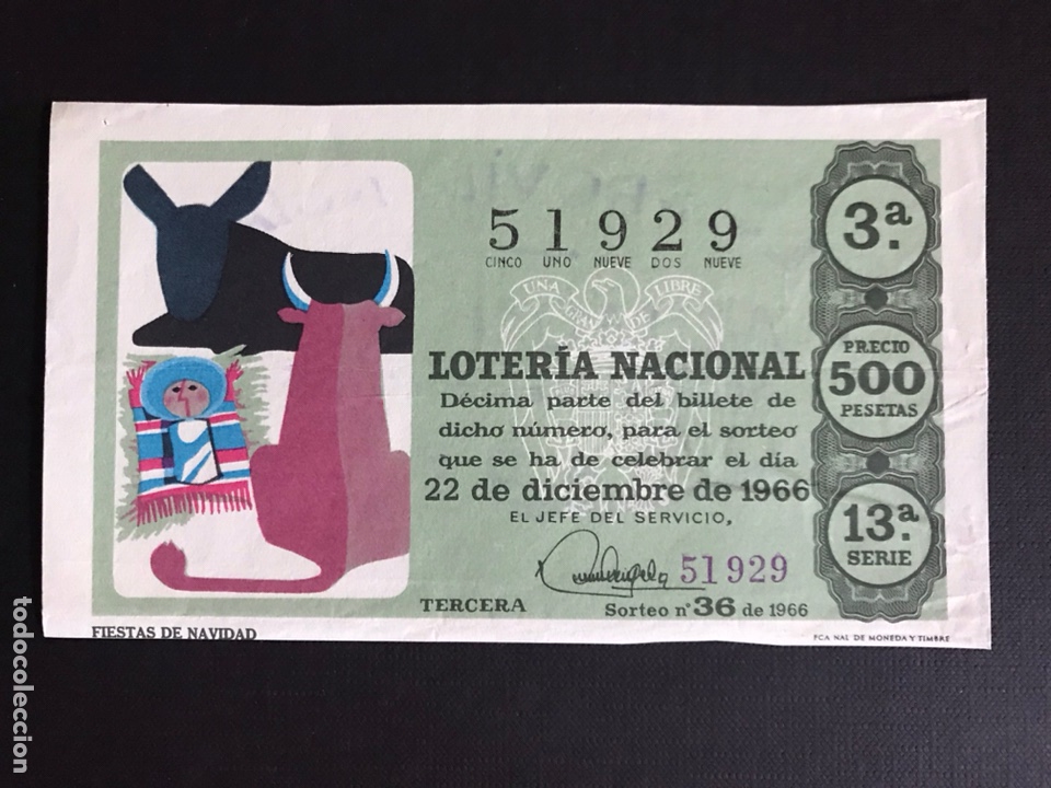 Loterie Nationale: Loteria A&ntilde;o 1966 sorteo 36