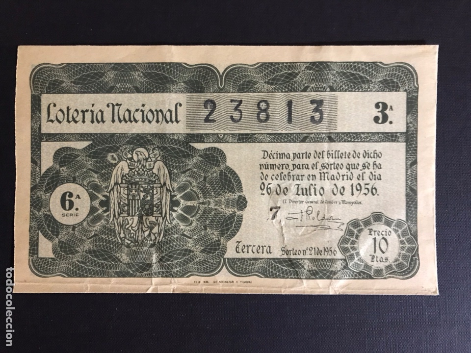 Loterie Nationale: Loteria A&ntilde;o 1956 sorteo 21