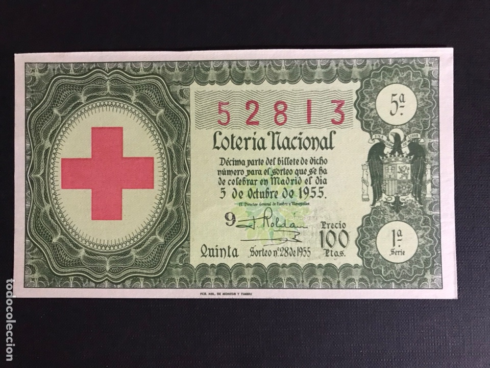 National Spanish Lottery: Loteria A&ntilde;o 1955 sorteo 28
