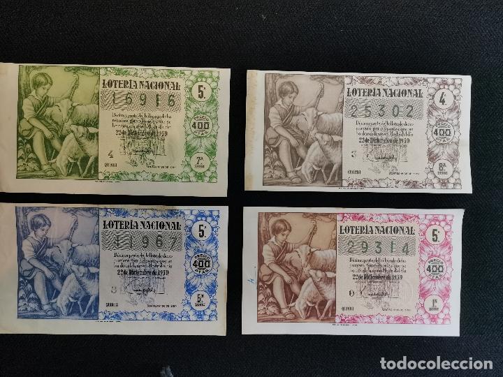 Lotaria Nacional: CUATRO D&Eacute;CIMOS LOTER&Iacute;A SORTEO 22 DE DICIEMBRE DE 1959