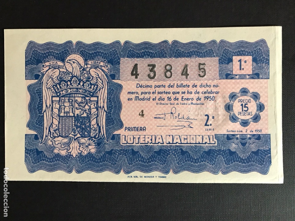 Loterie Nationale: Loteria A&ntilde;o 1950 sorteo 2