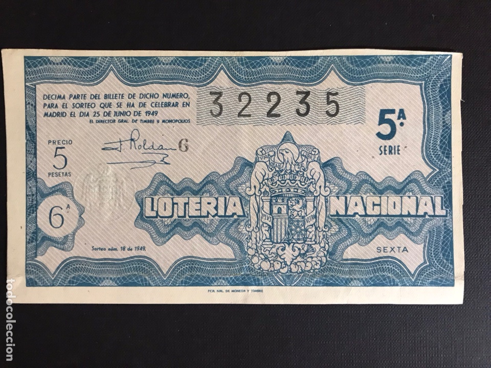 National Spanish Lottery: Loteria A&ntilde;o 1949 sorteo 18