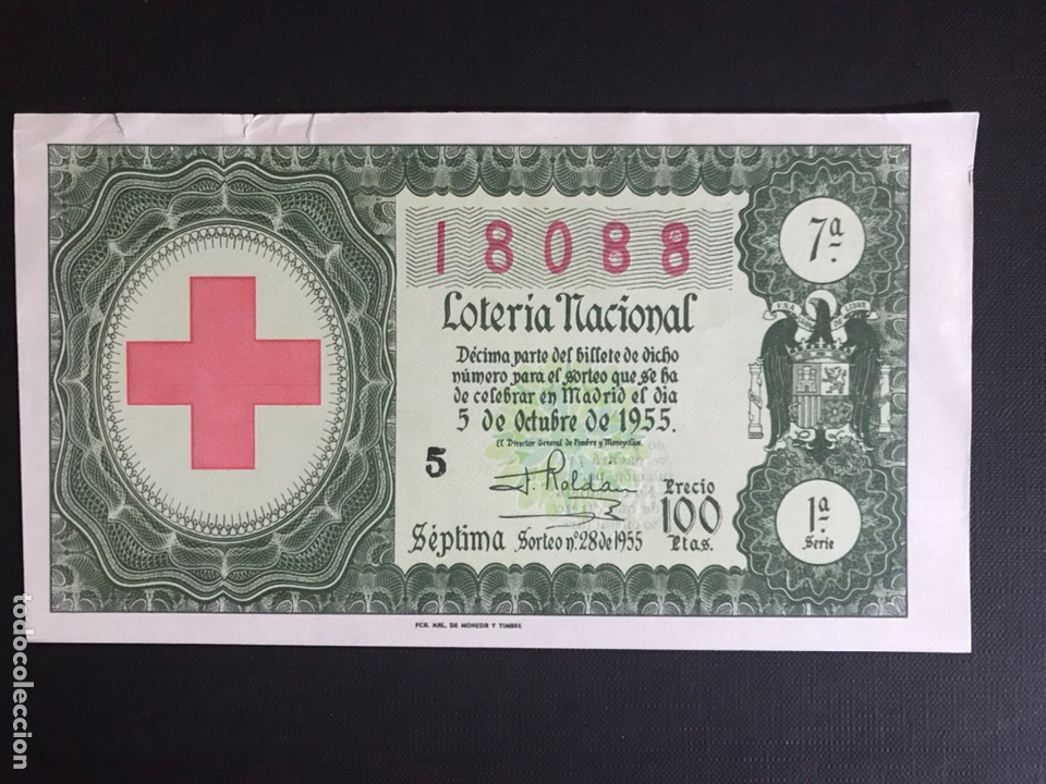 Nationale spanische Lotterie: Loteria A&ntilde;o 1955 sorteo 28