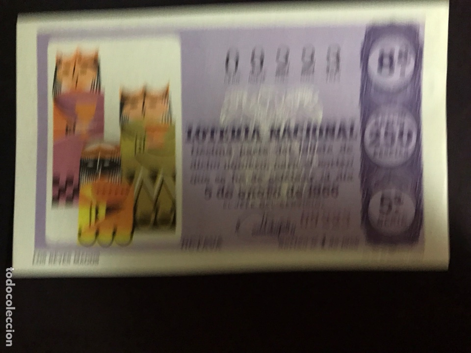 Nationale spanische Lotterie: Loteria A&ntilde;o 1966 sorteo 1
