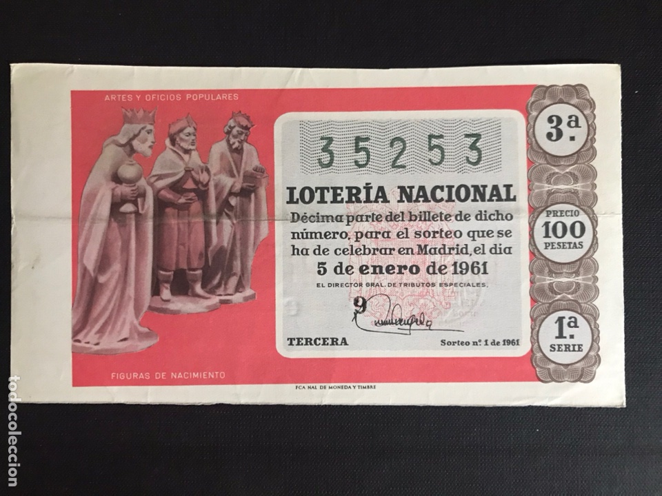 Loterie Nationale: Loteria A&ntilde;o 1961 sorteo 1