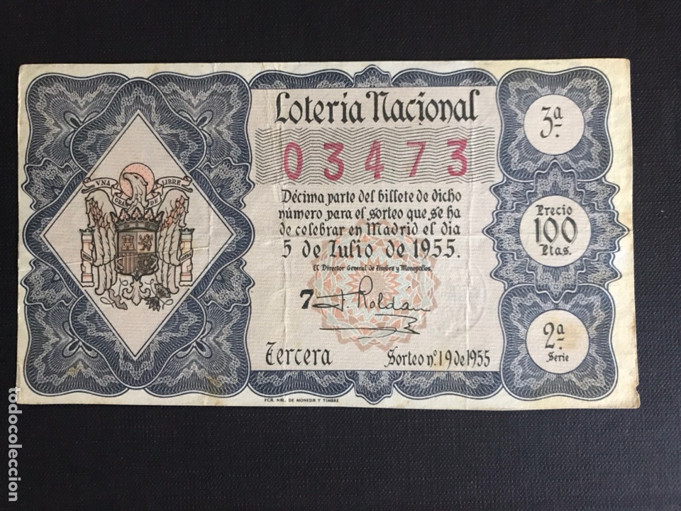 Loterie Nationale: Loteria A&ntilde;o 1955 sorteo 19