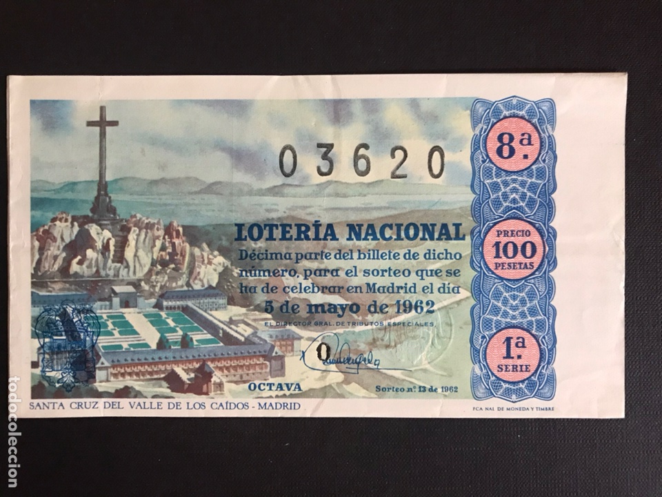Lotaria Nacional: Loteria A&ntilde;o 1962 sorteo 13