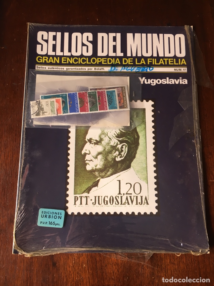 Loter&iacute;a Nacional: sellos del mundo gran enciclopedia de la filatelia edici&oacute;n urbion Yugoslavia 41