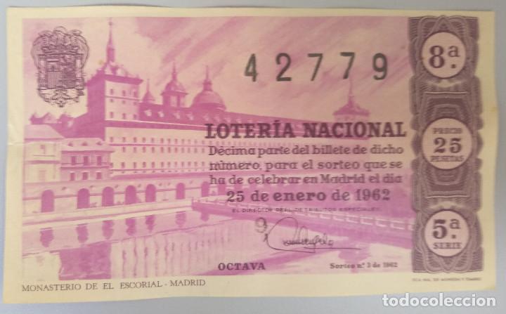 Loter&iacute;a Nacional: Loter&iacute;a Nacional a&ntilde;o 1962, sorteo 3