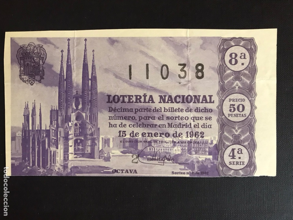 Nationale spanische Lotterie: Loteria A&ntilde;o 1962 sorteo 2