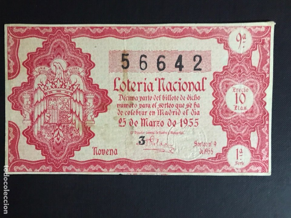Loterie Nationale: Loteria A&ntilde;o 1955 sorteo 9